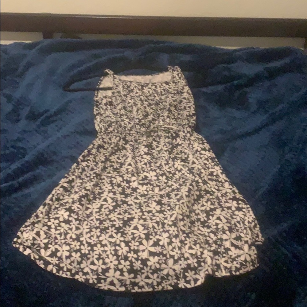 Black and White flower dress